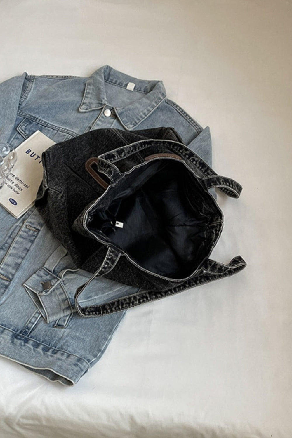 Medium Denim Tote Bag